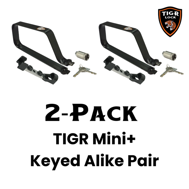 TIGR Mini+ with Mounting Clip Keyed Alike - A Pair of Two
