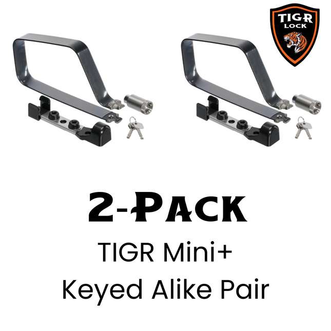 TIGR Mini+ with Mounting Clip Keyed Alike - A Pair of Two