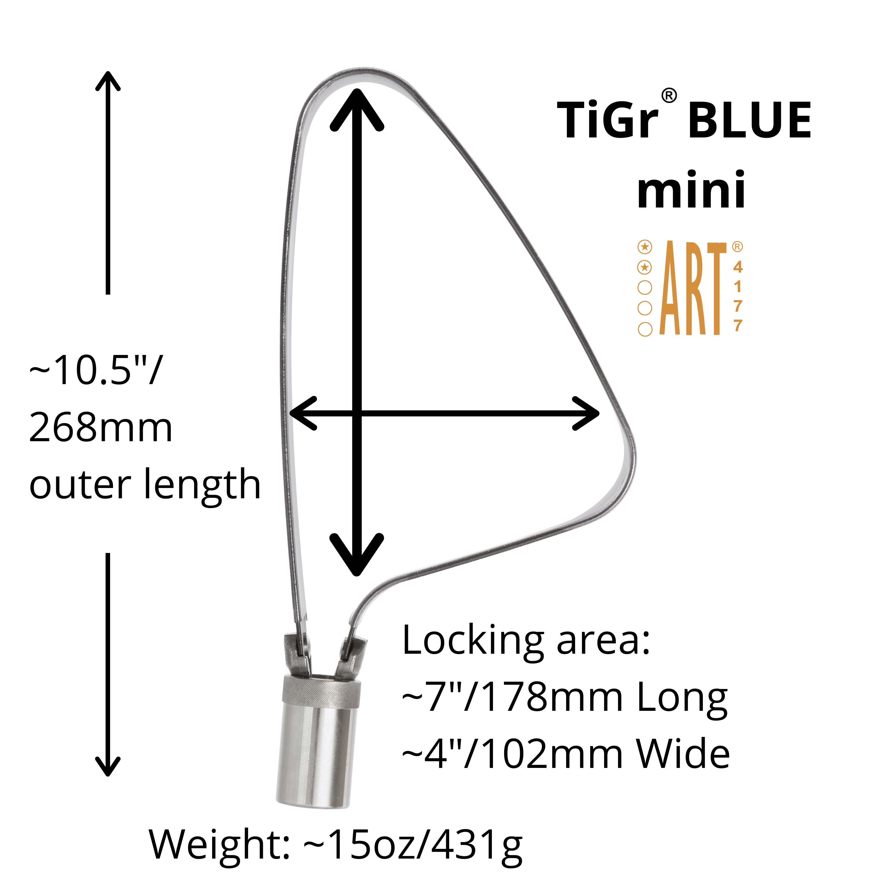 Tigr mini lightweight discount titanium bike lock