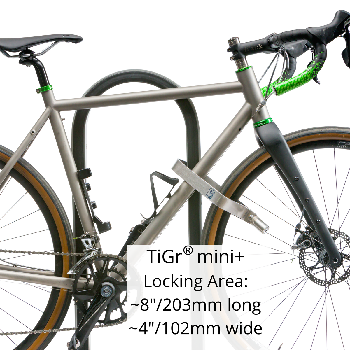 U-Bike / Quick bike lock - Titanium Keychain / Anodized Pink 70V